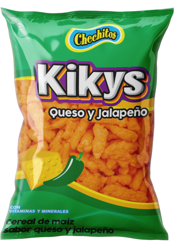 KIKYS QUESO Y JALAPEÑO bolsa con 25 piezas