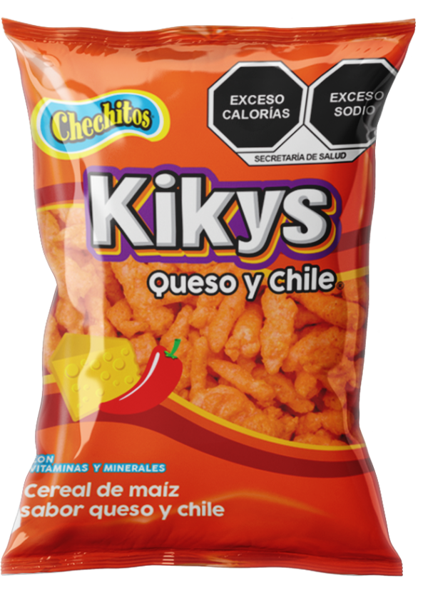 KIKYS QUESO Y CHILE bolsa con 25 piezas