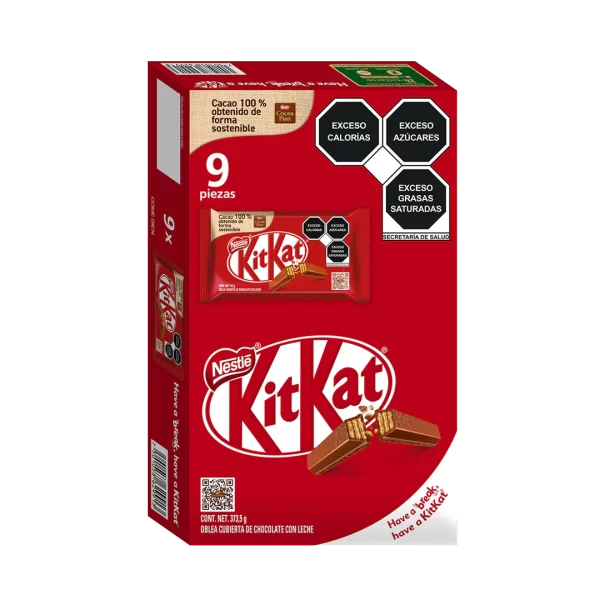 Kit Kat Chocolate Nestlé 9 Piezas